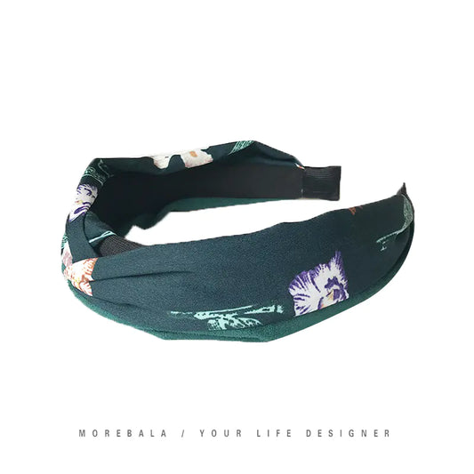 Korean 2019 Imported Suede Floral Headband for Women