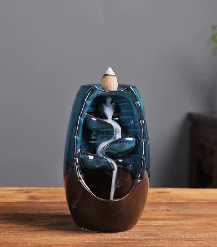 Ceramic Backflow Incense Holder for Home Decor
