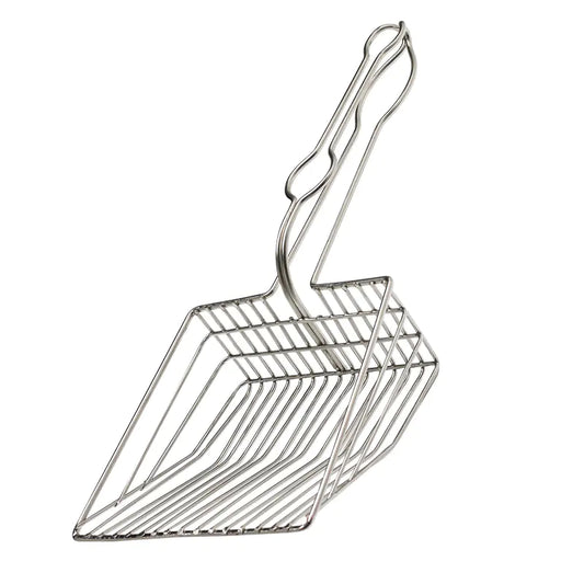 Metal Cat Litter Scoop with Cleaning Tool and Design