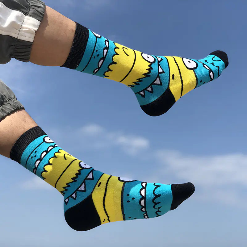 GT Monster Cartoon Street Style Mid-Calf Socks