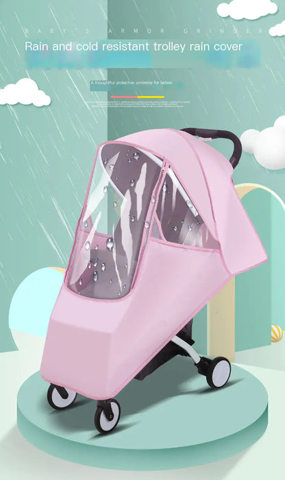 Universal Baby Stroller Rain and Wind Cover for Warmth
