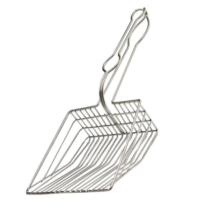 Metal Cat Litter Scoop with Cleaning Tool and Design