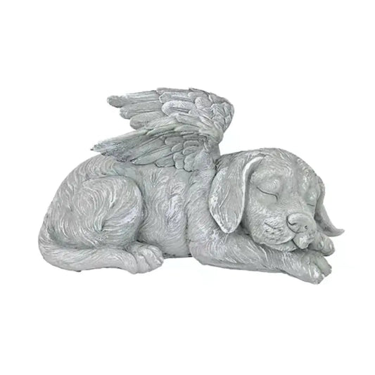 Angel Cat and Dog Garden Decor Resin Craft Figure