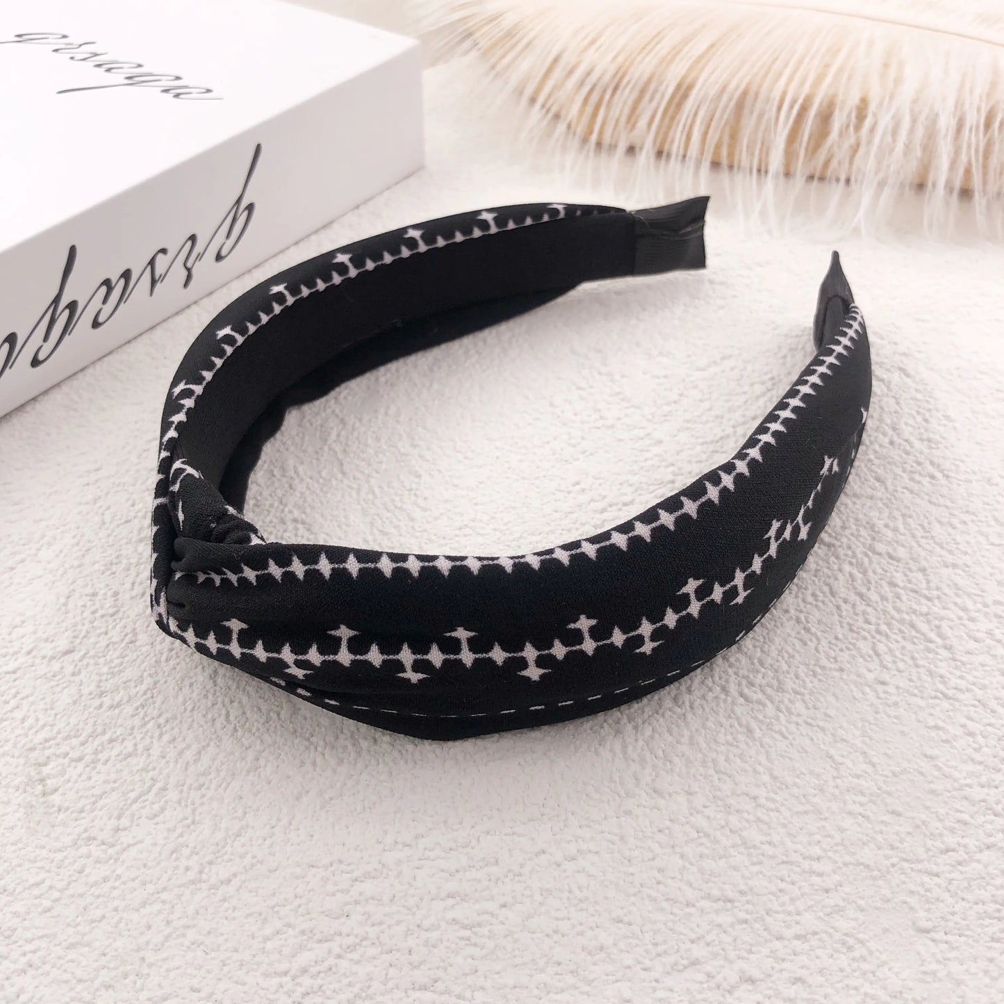 Korean 2019 Imported Suede Floral Headband for Women