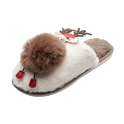 Cute Warm Cartoon Plush Slippers for Women
