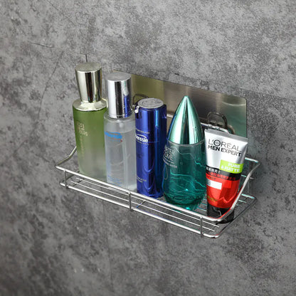 Stainless Steel Wall-Mounted Storage Rack for Bathroom