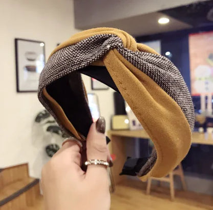 Korean 2019 Imported Suede Floral Headband for Women