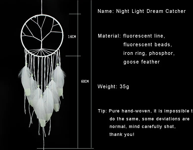Glow-in-the-Dark Tree of Life Dreamcatcher