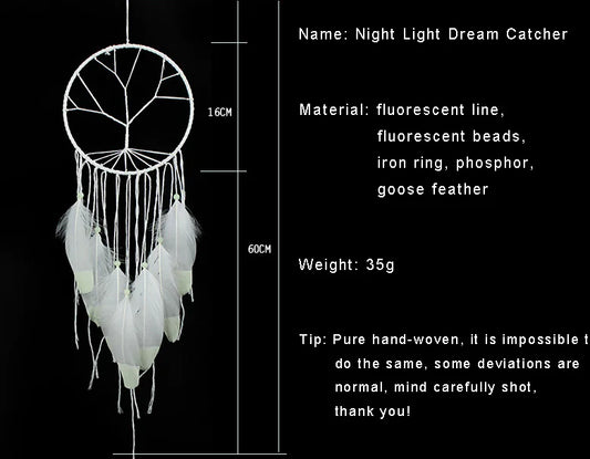 Glow-in-the-Dark Tree of Life Dreamcatcher