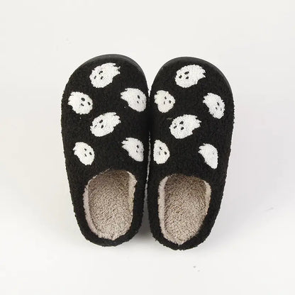 Comfortable Winter Cotton Ghost Slippers for Home