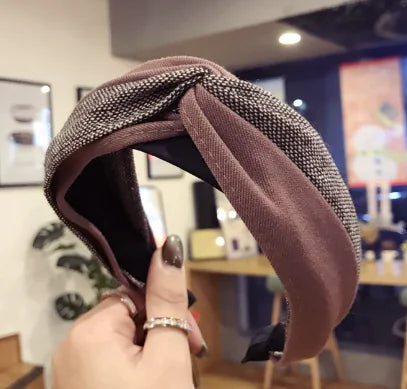 Korean 2019 Imported Suede Floral Headband for Women