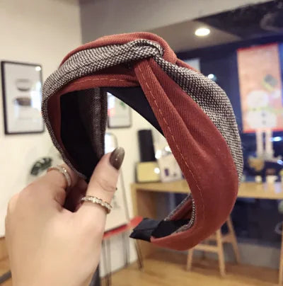 Korean 2019 Imported Suede Floral Headband for Women