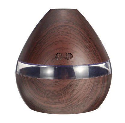 Wood Grain Ultrasonic Humidifier with Night Light