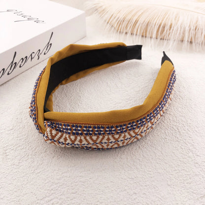 Korean 2019 Imported Suede Floral Headband for Women