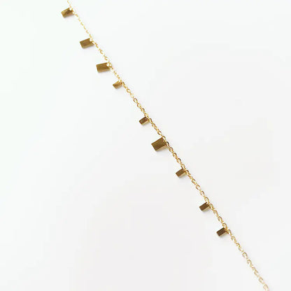 G/S Kristine French Style Layered Disc Choker Necklace