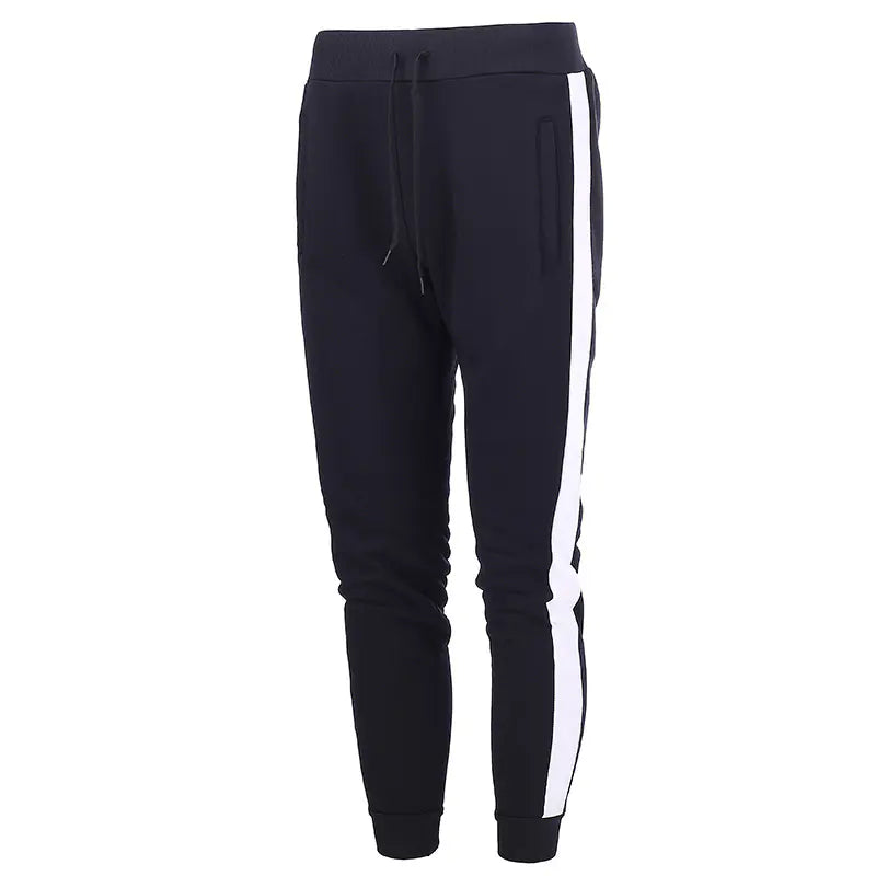 Men's Casual Sports Pants with Stitching Details