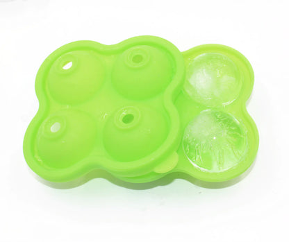 Silicone Ice Sphere Molds - 4-Cavity Design