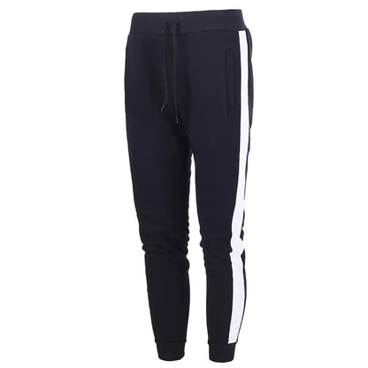 Men's Casual Sports Pants with Stitching Details