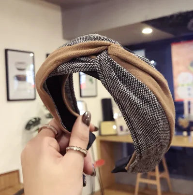 Korean 2019 Imported Suede Floral Headband for Women