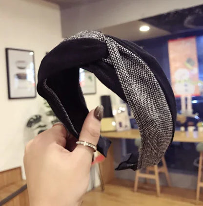 Korean 2019 Imported Suede Floral Headband for Women