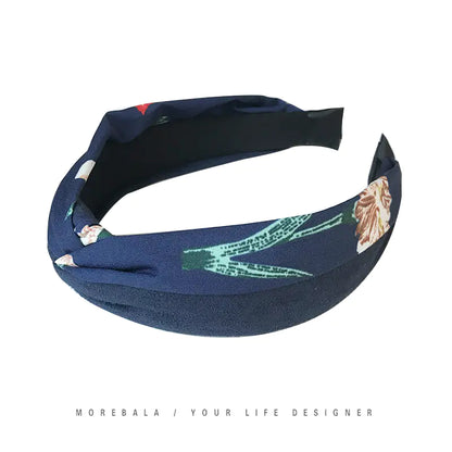 Korean 2019 Imported Suede Floral Headband for Women