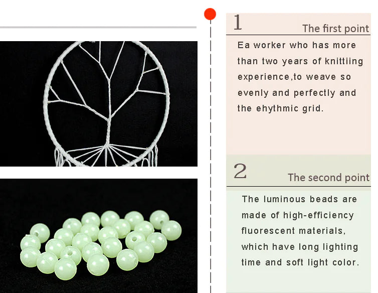 Glow-in-the-Dark Tree of Life Dreamcatcher