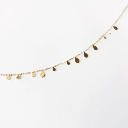 G/S Kristine French Style Layered Disc Choker Necklace