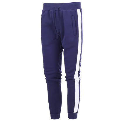 Men's Casual Sports Pants with Stitching Details